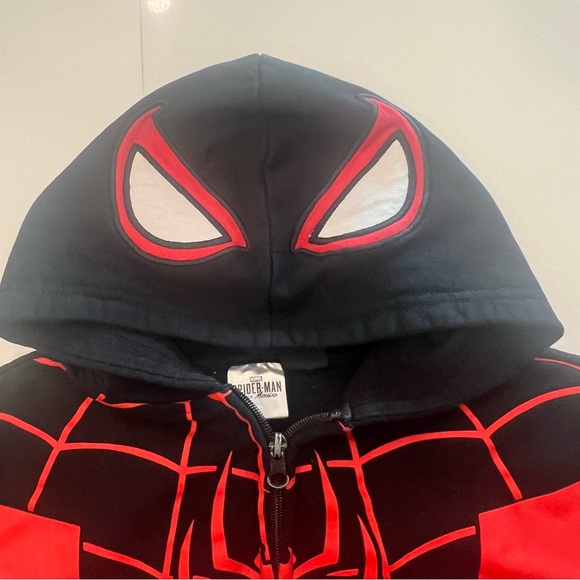 Marvel Spiderman Miles Morales Zip Up Hoodie - Picture 4 of 6